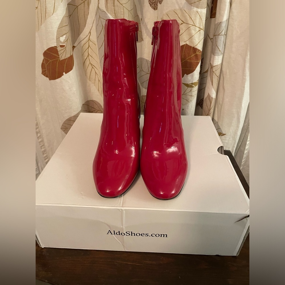 Aurella Aldo Boots In Red - Picture 2 of 7